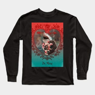 Vintage Shark Heart BE MINE Long Sleeve T-Shirt